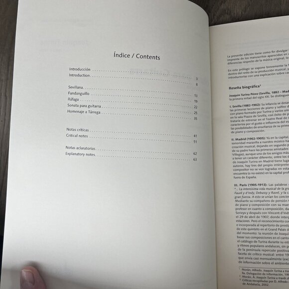 Turina Guitar Works Obras Para Guitarra ED 9540 Edition Schott - Picture 5 of 6